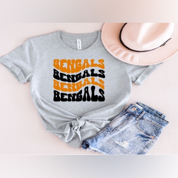 Bengals Wavy Tee - Picture 1 of 4